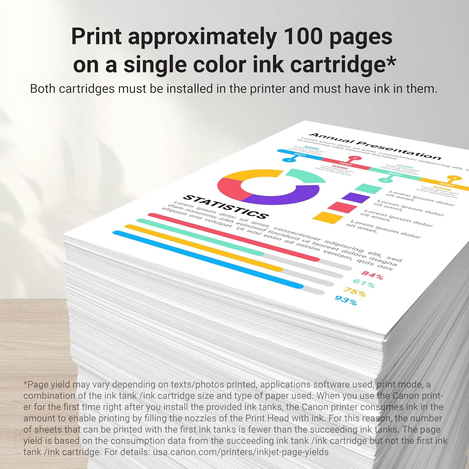 Canon CL-244 Genuine Color Ink Cartridge,Compatible with iP2820,MX492,MG2420/25