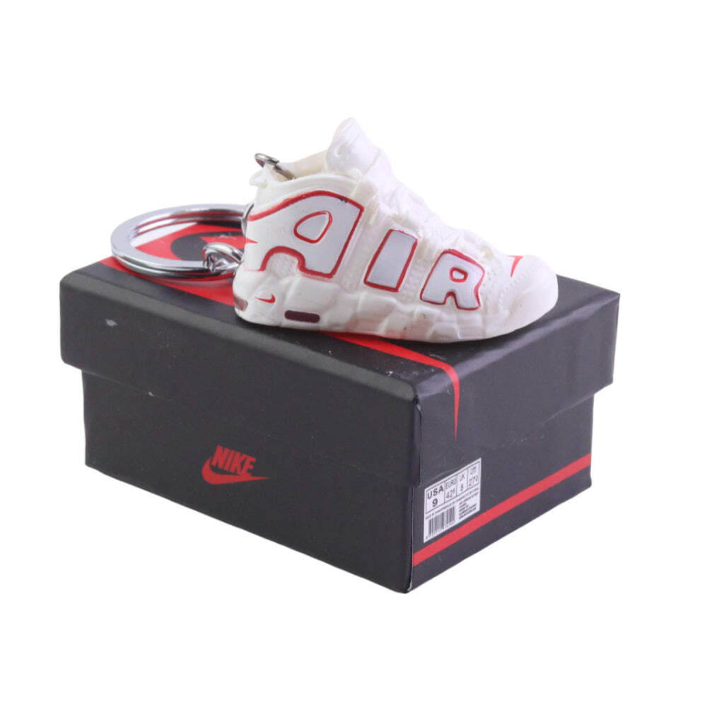 Air More Uptempo Trainer Keychain With Mini Shoe Box