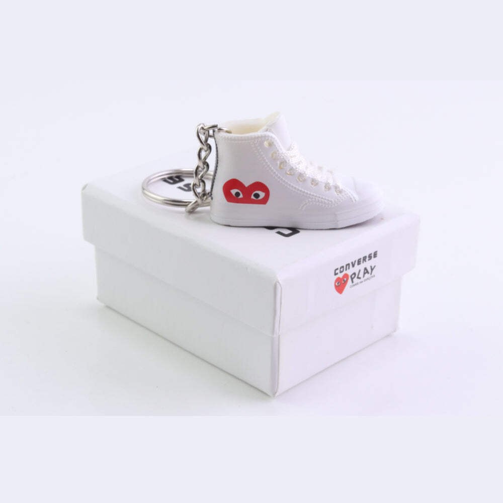 Chuck Sneaker Trainer Key Chain With Mini Shoe Box