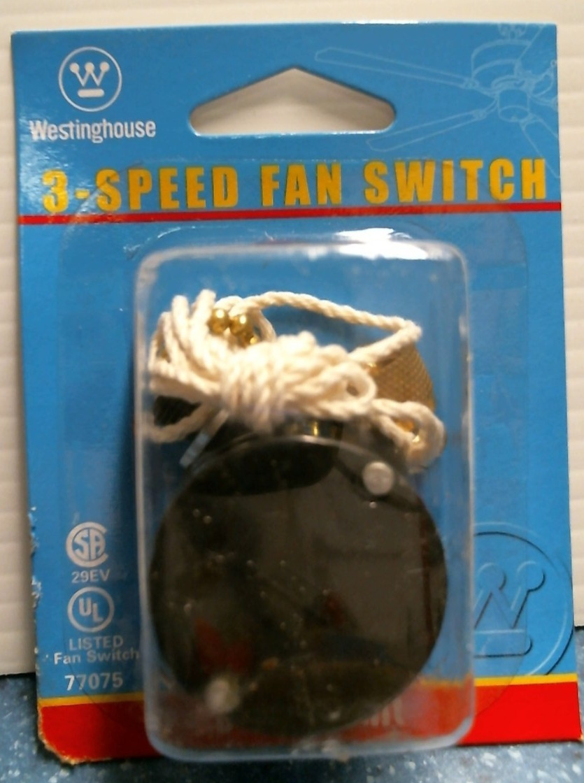 Westinghouse 3-Speed Fan Switch, 8-Wire Unit (77075) FS