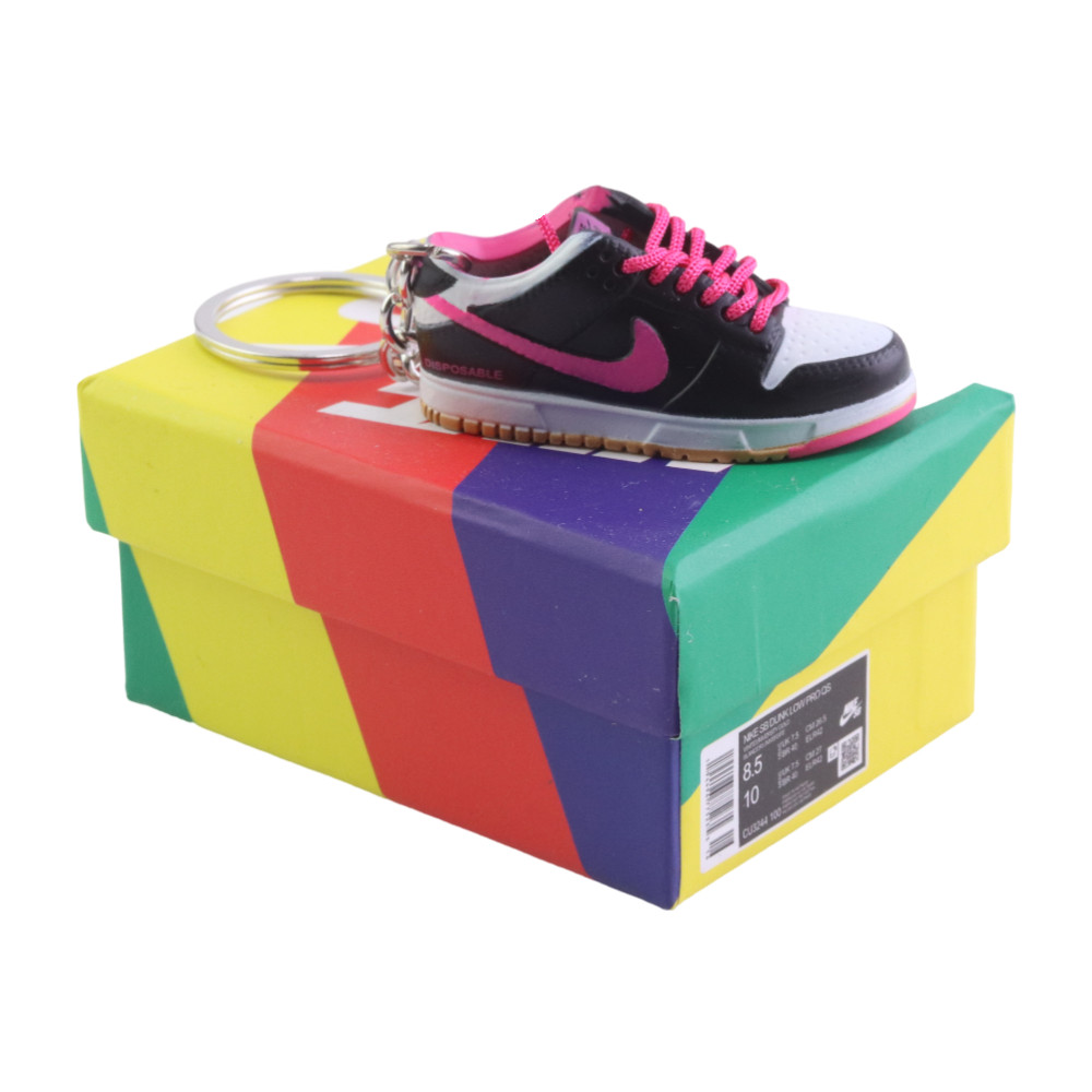 SB Low Dunk Premium SB Qs Disposable Trainer Keychain With Mini Shoe Box