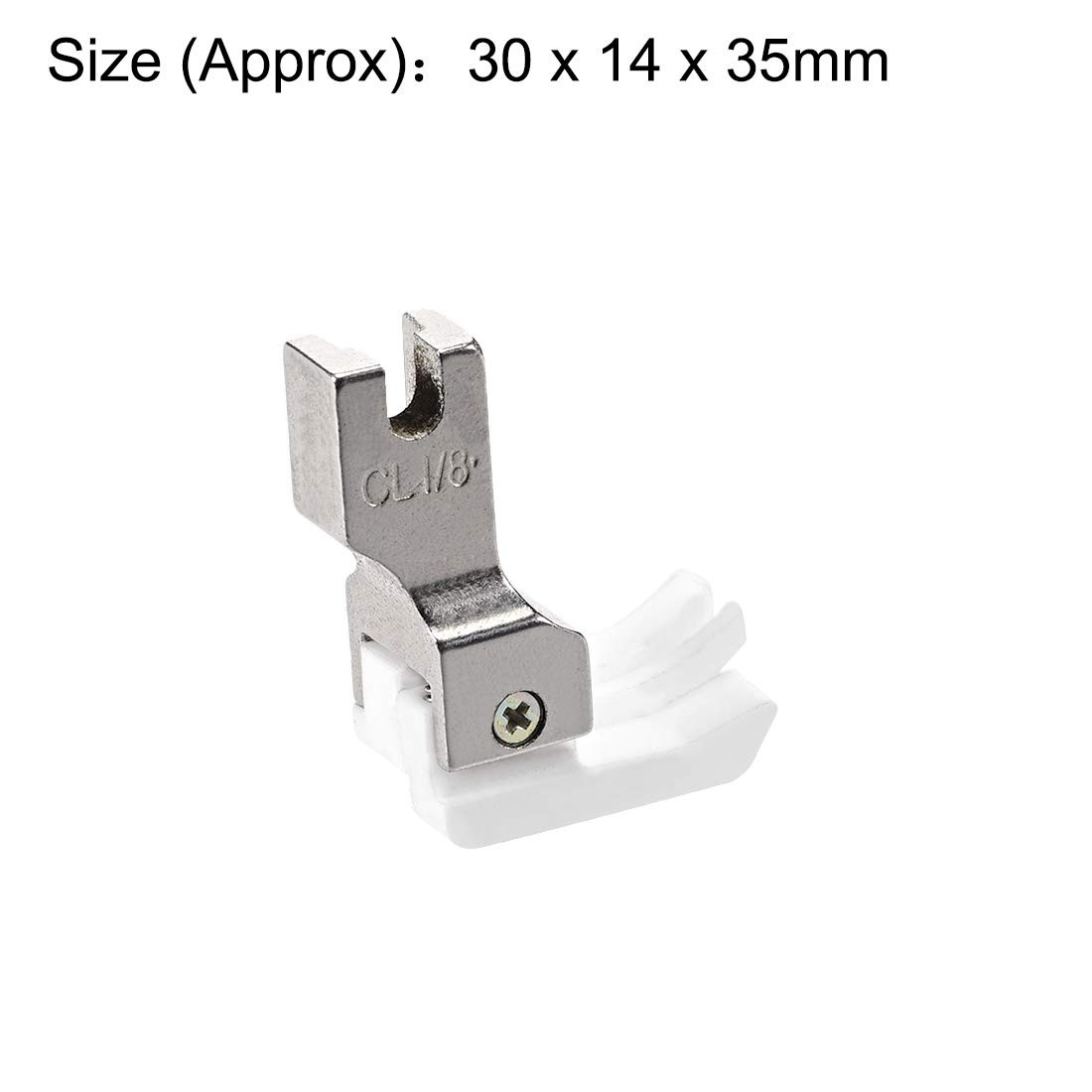 uxcell 1/8″ Left Side Edge Guide Compensating Presser Foot for Single