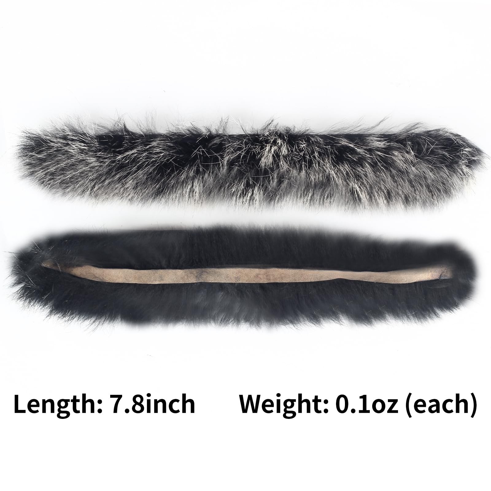 SOPOGER Archery Bow String Silencers – 2 Pair Rabbit Fur black