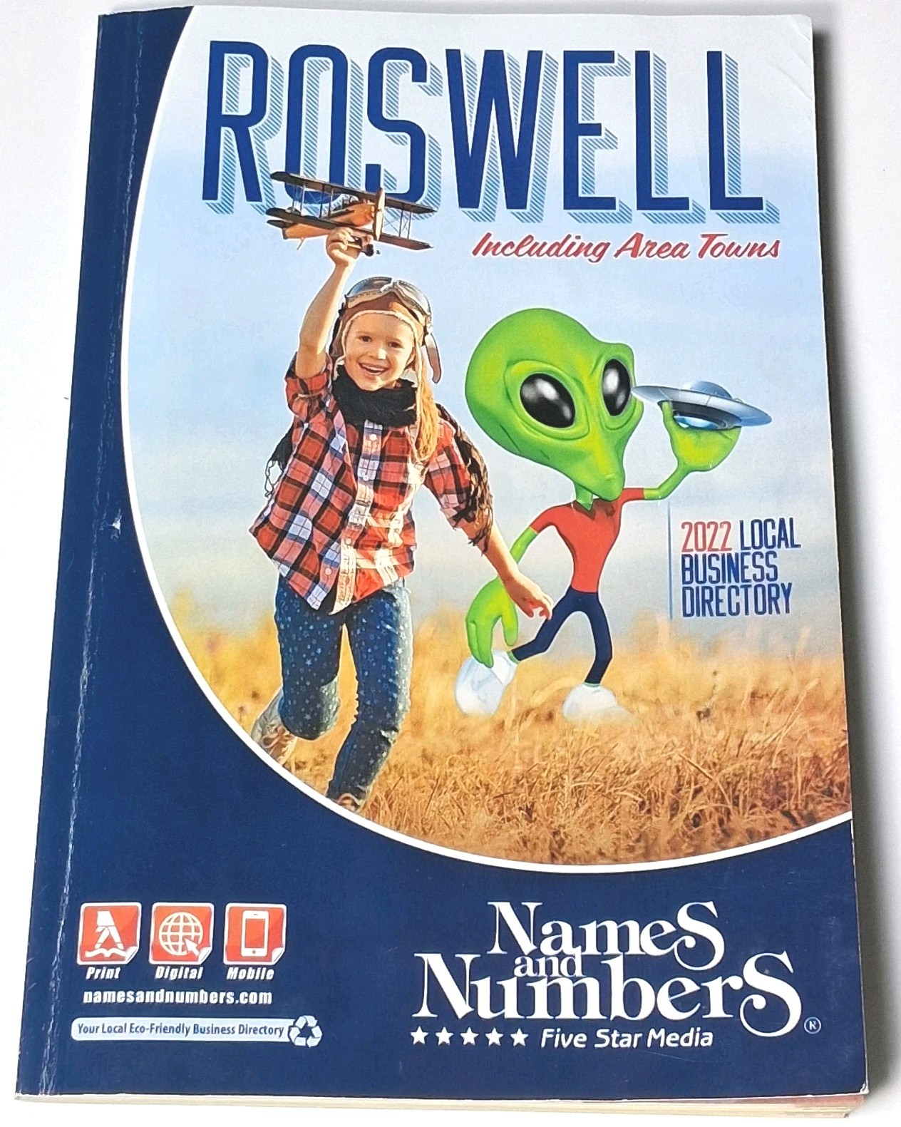 Roswell New Mexico Telephone Book Businesses Names and Numbers 2022