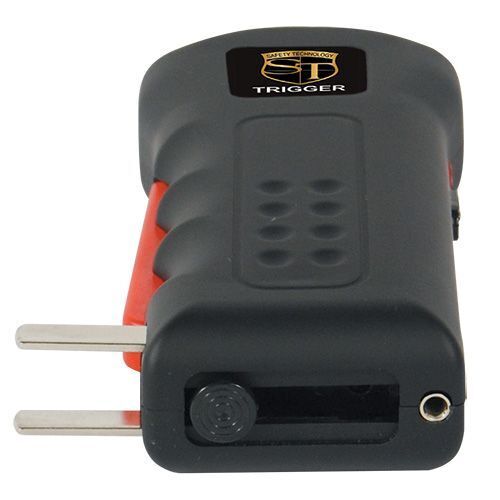 Safety Technology 18 Million Volt Rechargeable Trigger Stun Gun Flashlight (BLK)