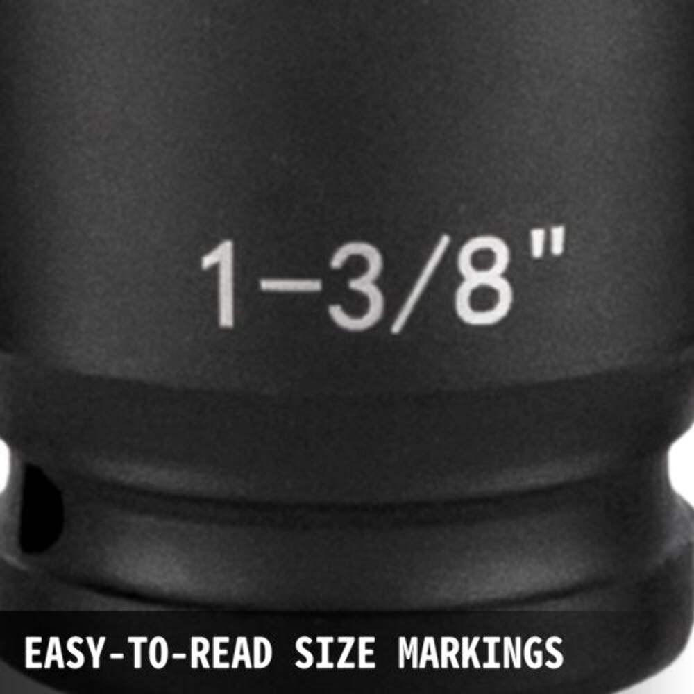 Impact Socket Set 12 Inches 19 Piece Impact Sockets Standard Socket