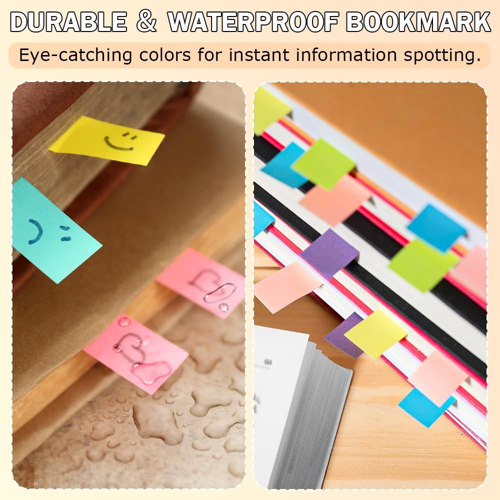 Writable Sticky Index Tabs with Ruler, Page Markers & Book for Colour