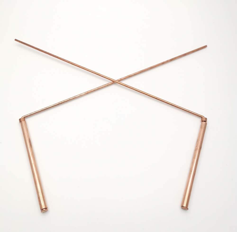 2X Divining Rods 99.9% Copper Dowsing Rod – Detect Gold, Water, Ghost Hunting US