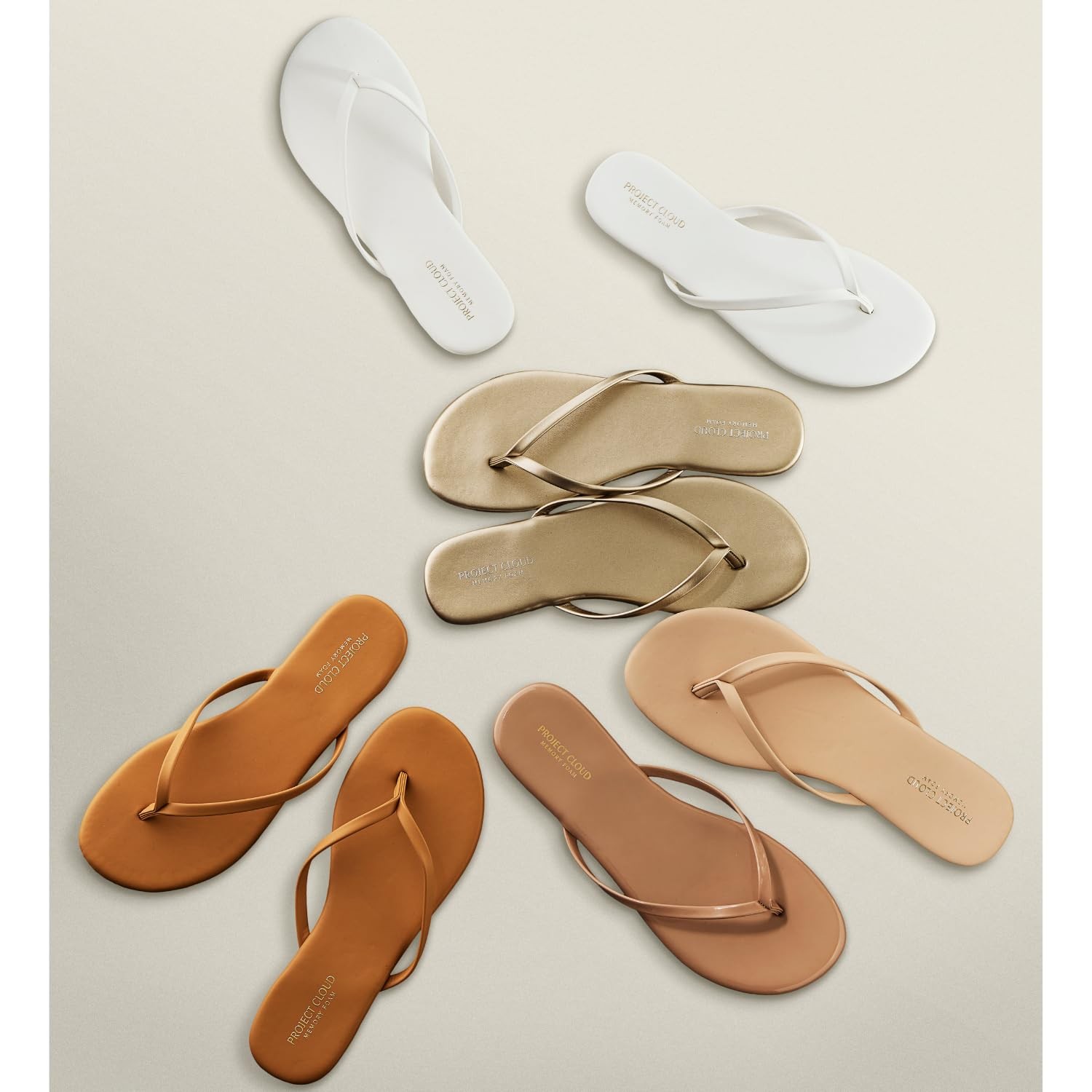 Project Cloud Flip Flops for Women Footwear- Lightweight and Memory Foam…