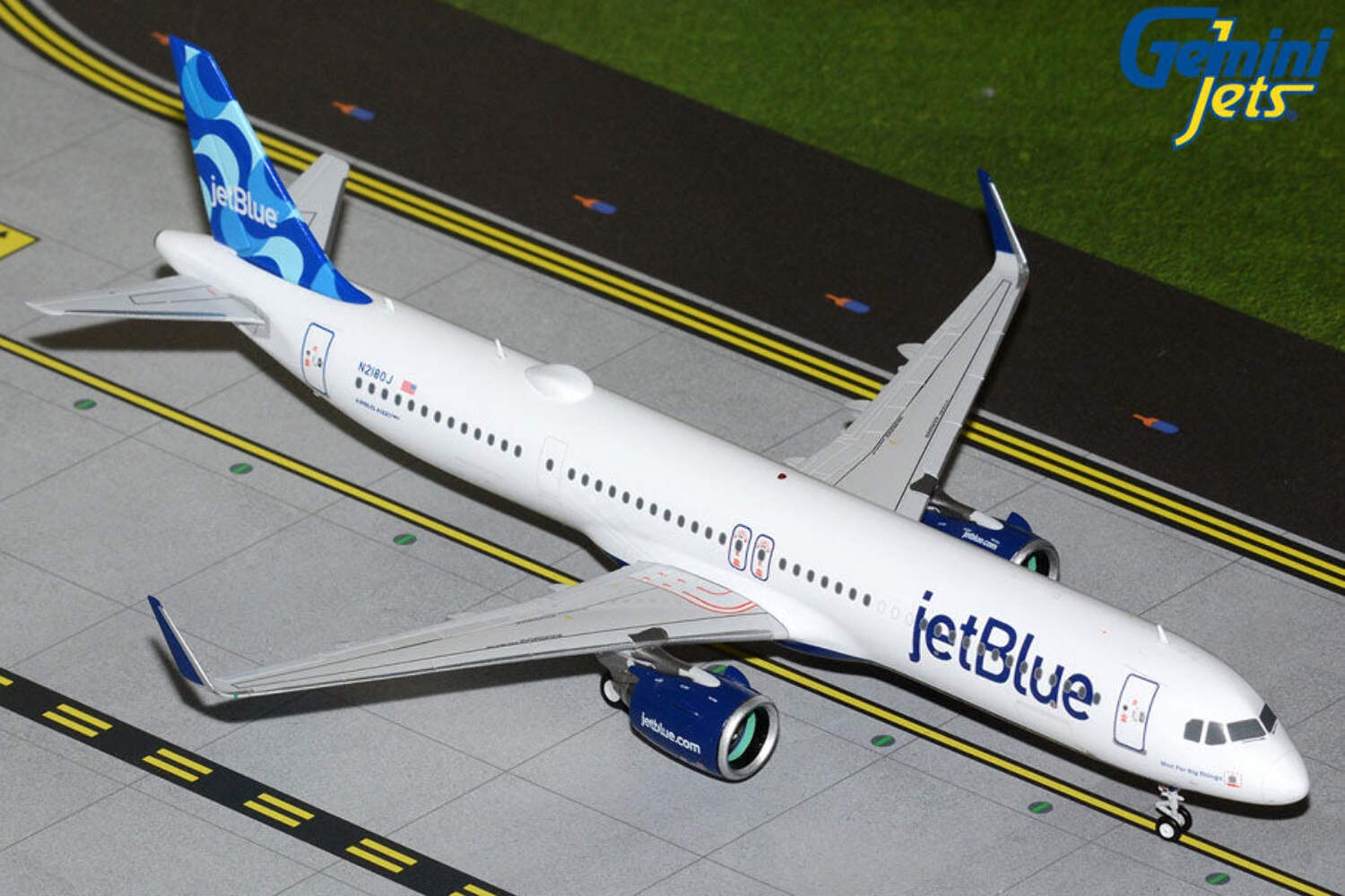 Pre-Order jetBlue A321neo “Mint for Big Things” N2180J Gemini Jets 1:200