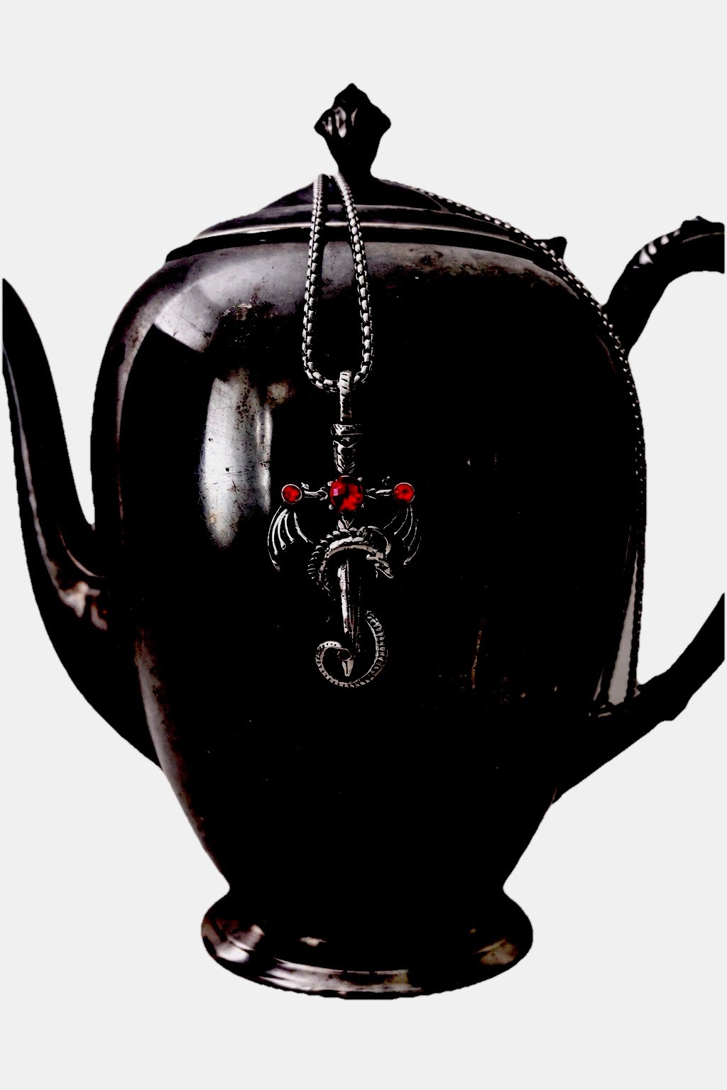 Haunted Vampire Spirit Amulet Powerful Entity Binding Dark Crimson Relic