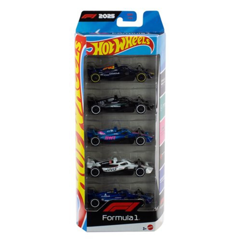 Hot Wheels Formula 1 2025 Die-Cast Vehicles 5-Pack