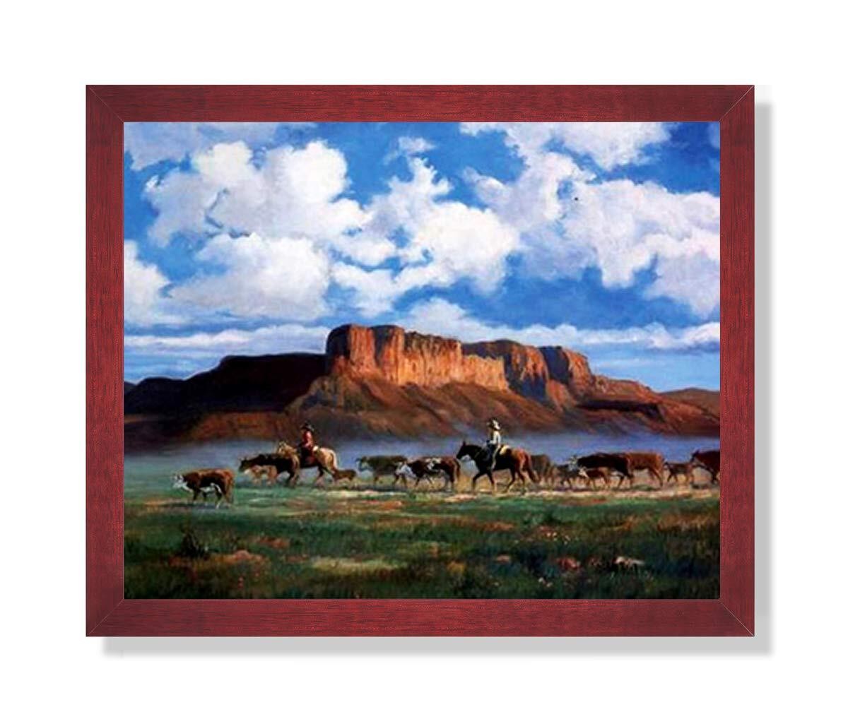 Western Landscape Art Print Unlimited Potential LLC Framed 16×20 Wood