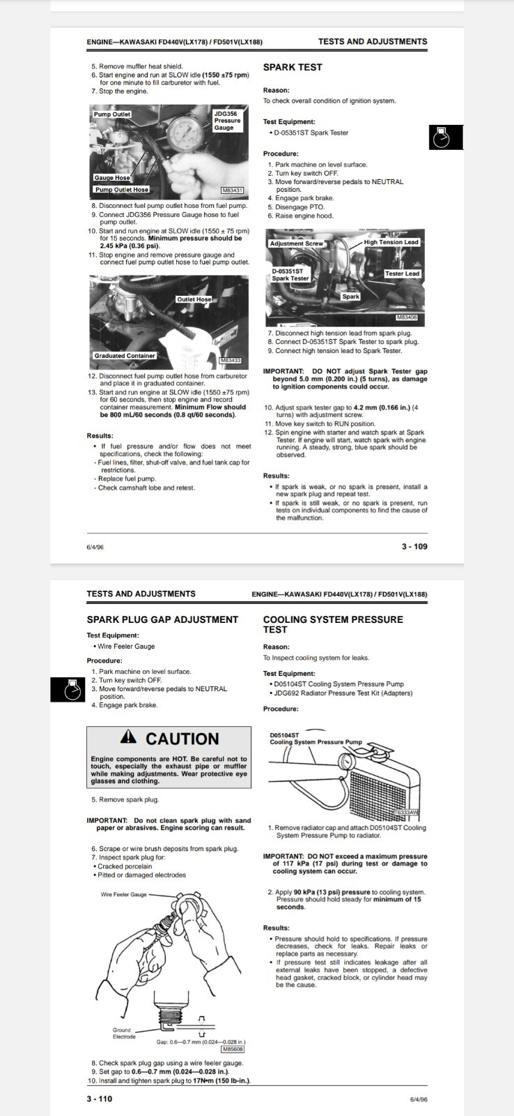 JOHN DEERE LX172 LX173 LX176LX178 LX186 Service Technical PDF Manual 660PG