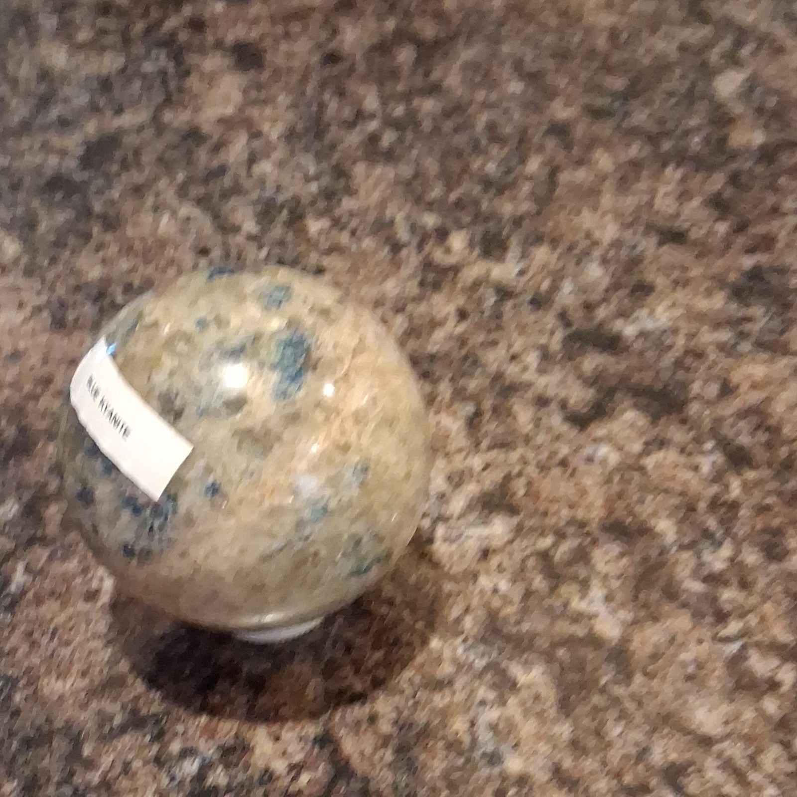 Blue Kyanite Crystal Healing Sphere Ball Polished Blue Kyanite Crystal Sphere