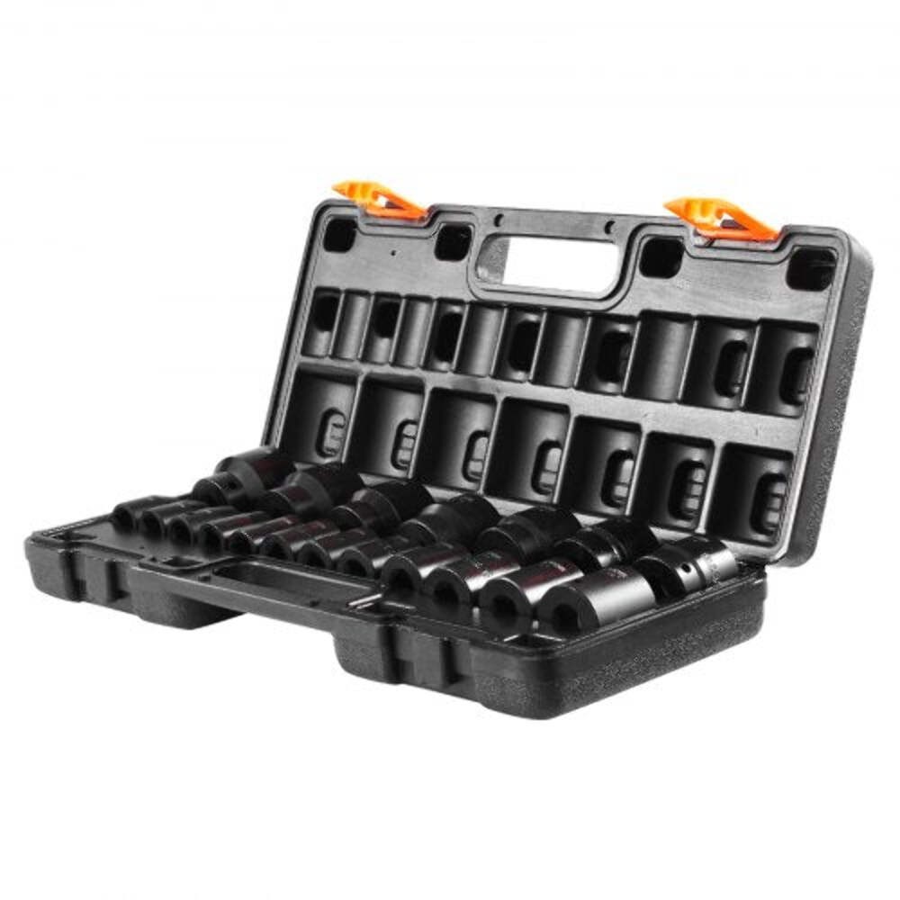 Impact Socket Set 12 Inches 19 Piece Impact Sockets Standard Socket