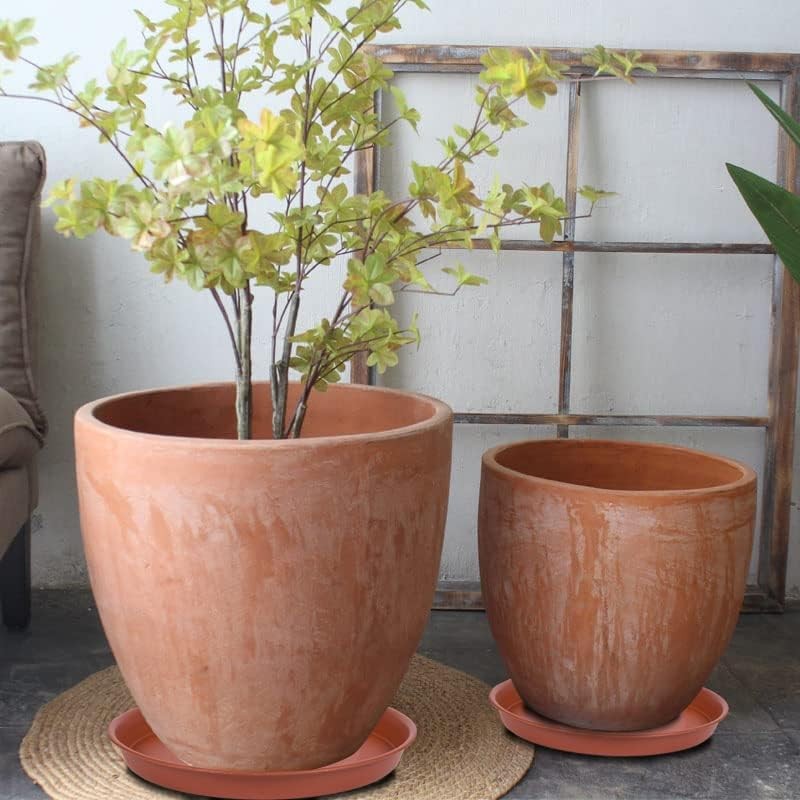 6 Pack of 6 inch Plant Saucer, 4 6 8 10 12 14 16 6, Terracotta