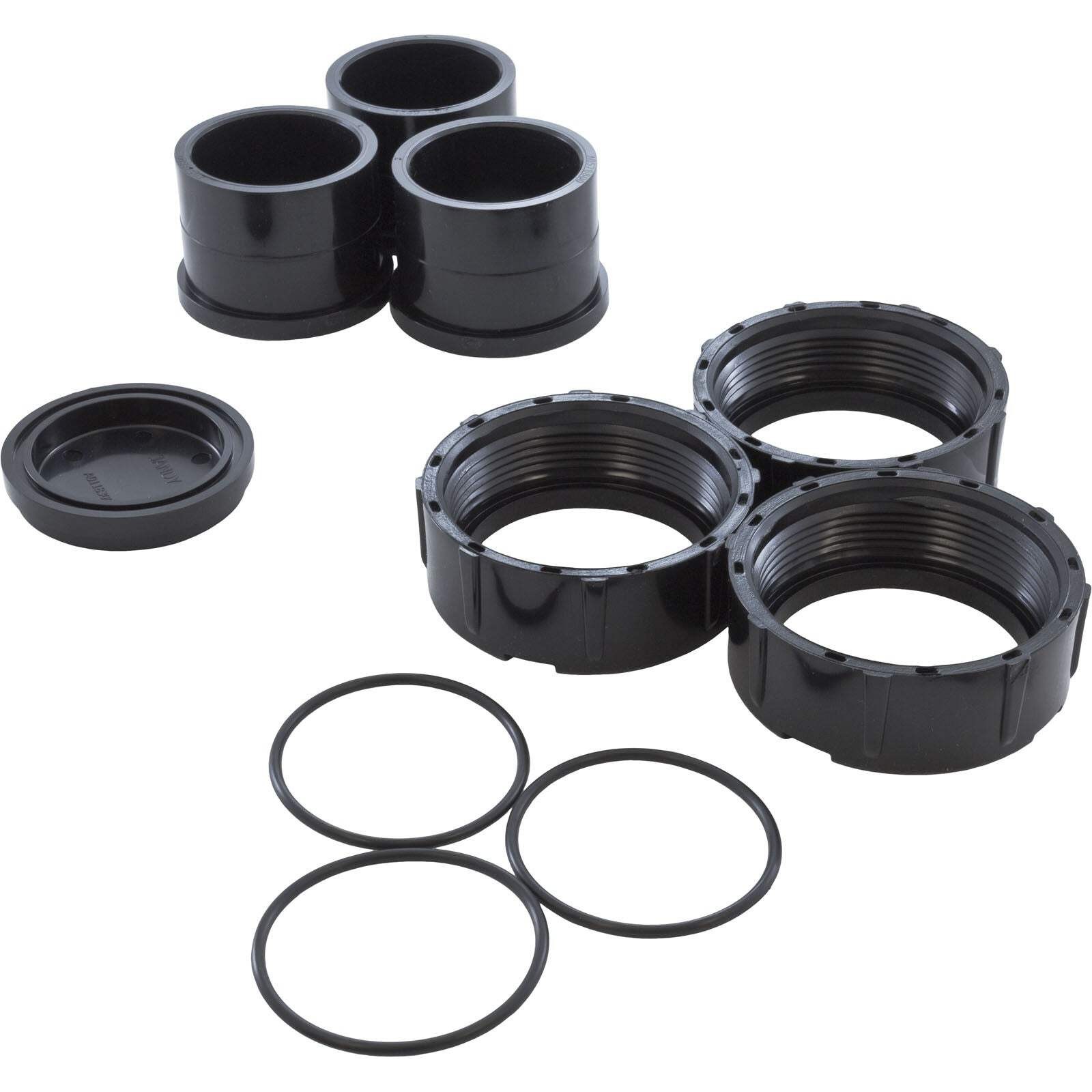 Adapter Unions, Zodiac Jandy CL/CV/CJ/CS/DEV, 2″s, w/cap, qty 3 : R0461800