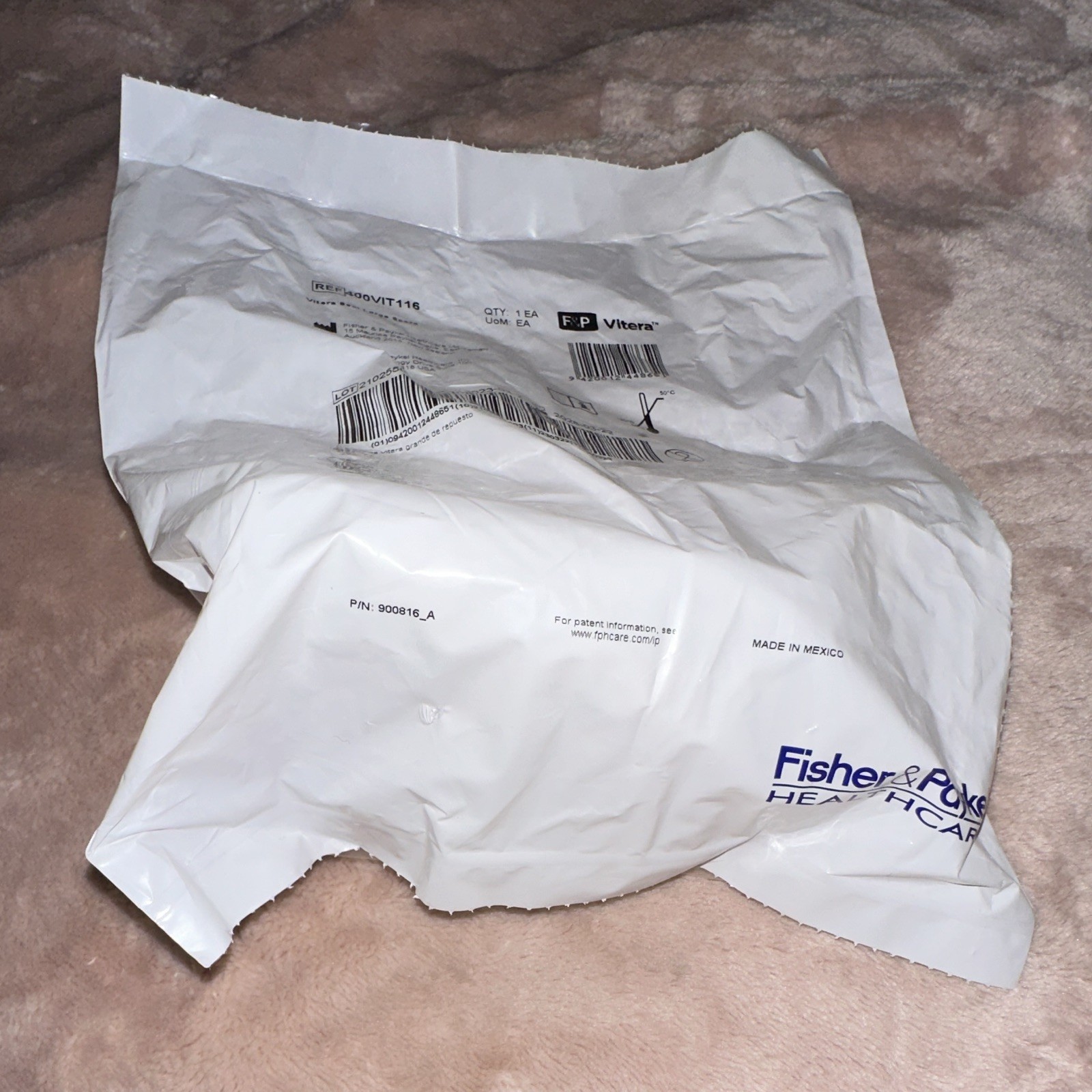 Fisher & Paykel Vitera Msk Seal Large Spare Cushion REF 400VIT116