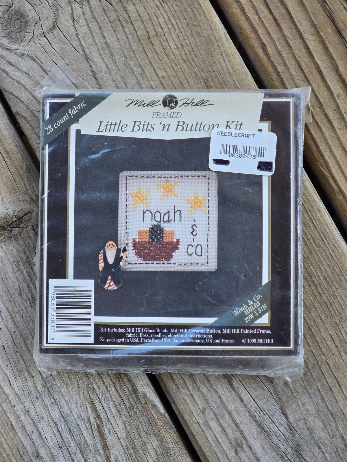Mill Hill – Noah – Framed Little Bits ‘n Button Kit – Cross Stitch Kit