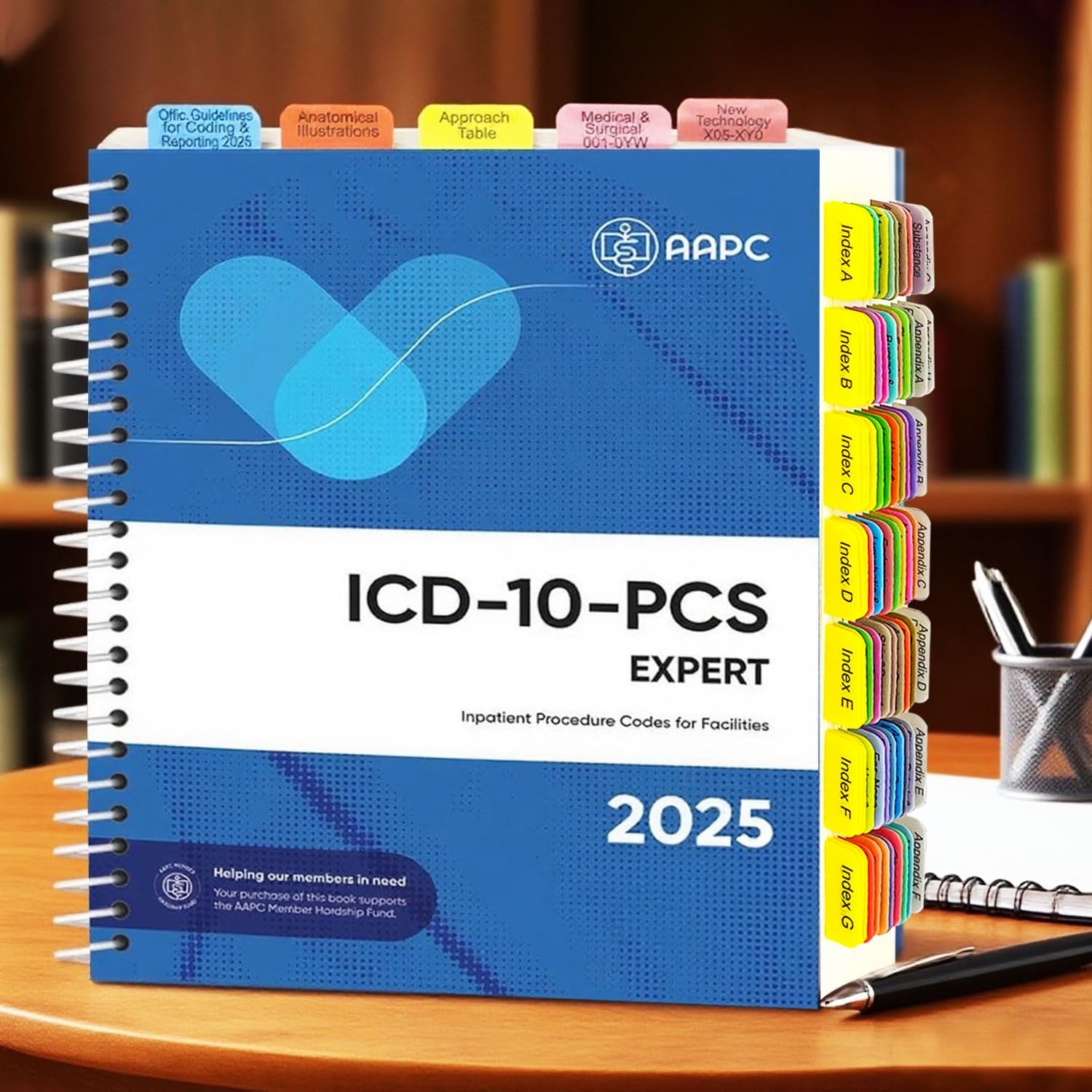 Index Tabs for ICD-10-PCS Expert 2026/2025 (Book not Included)84 Color-Coded …