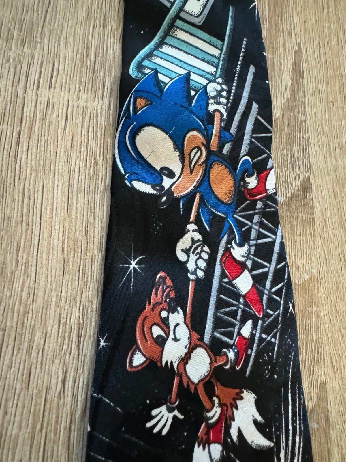 Vintage Sonic the Hedgehog 1994 Sega Made USA Childs Tie Clip-On RARE Collectors