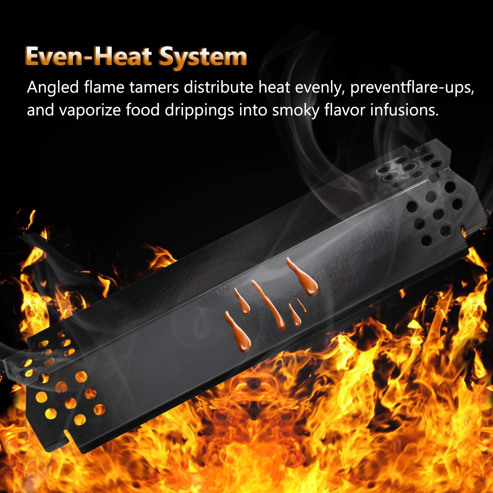 Flame Tamers Replacement for Nexgrill 720-0896B 6-Pack PS