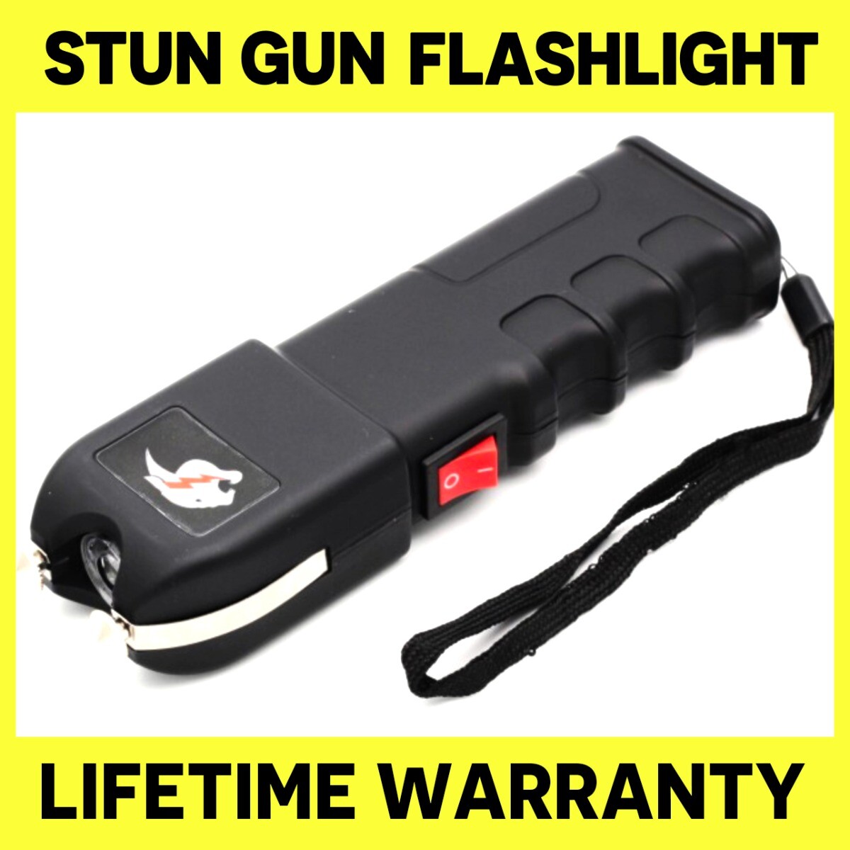 Tactical Stun Gun 928 180 BV Heavy Duty Rechargeable With LED Flashlight – Black