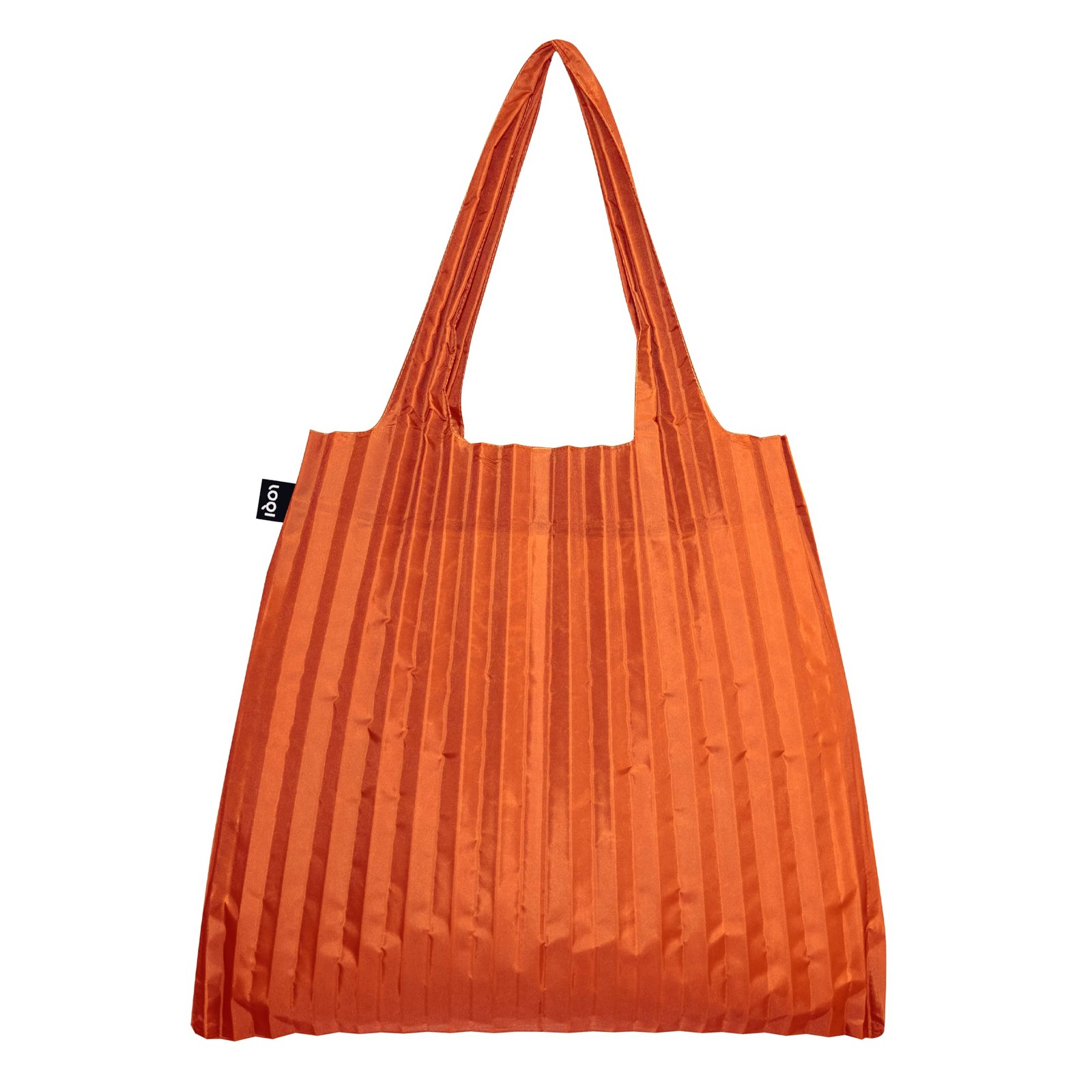 Loqi Pleated Orange Recycled Bag NEW