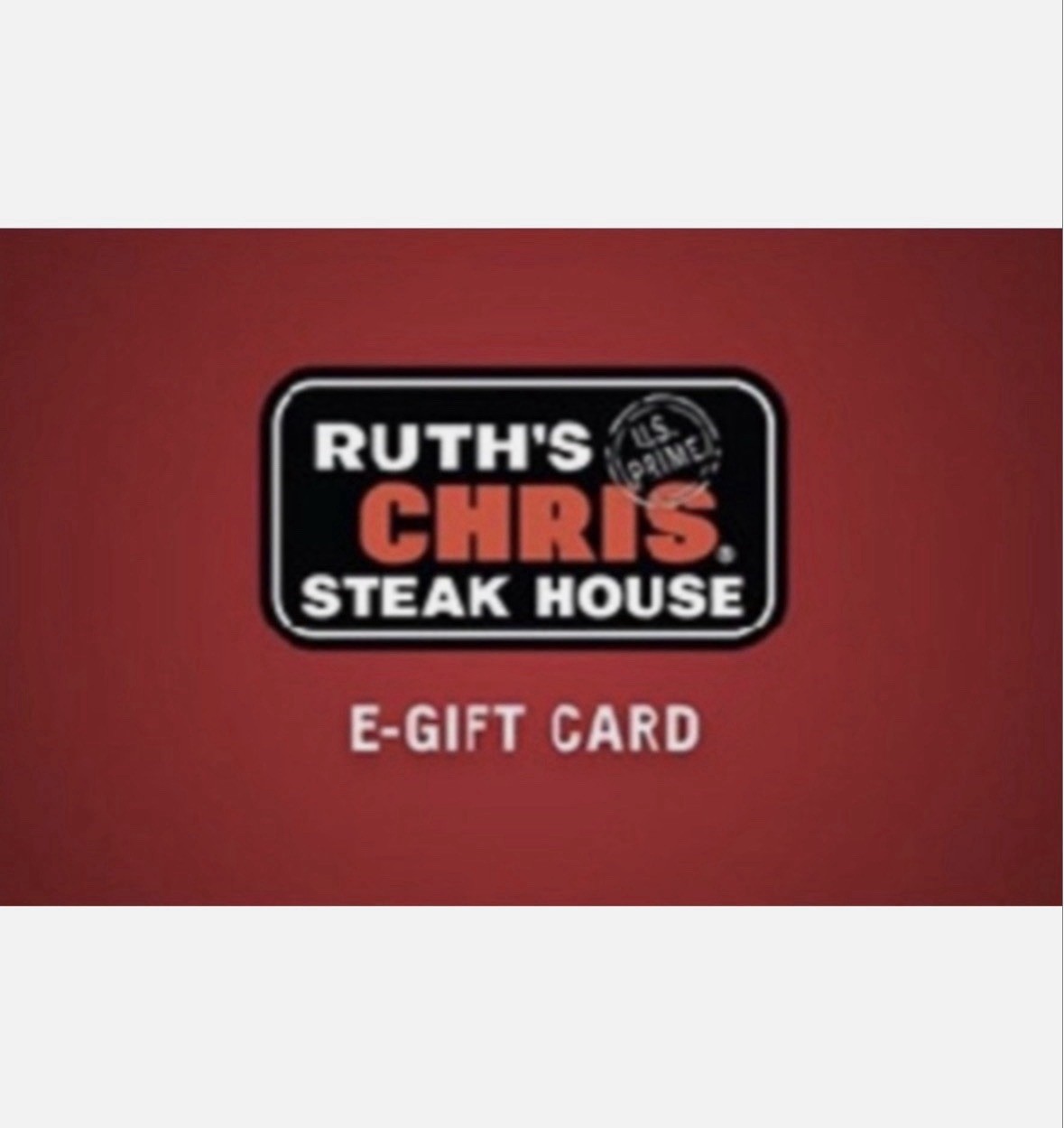 $400 ($100×4) Ruth’s Chris Steakhouse Gift Card Certificates