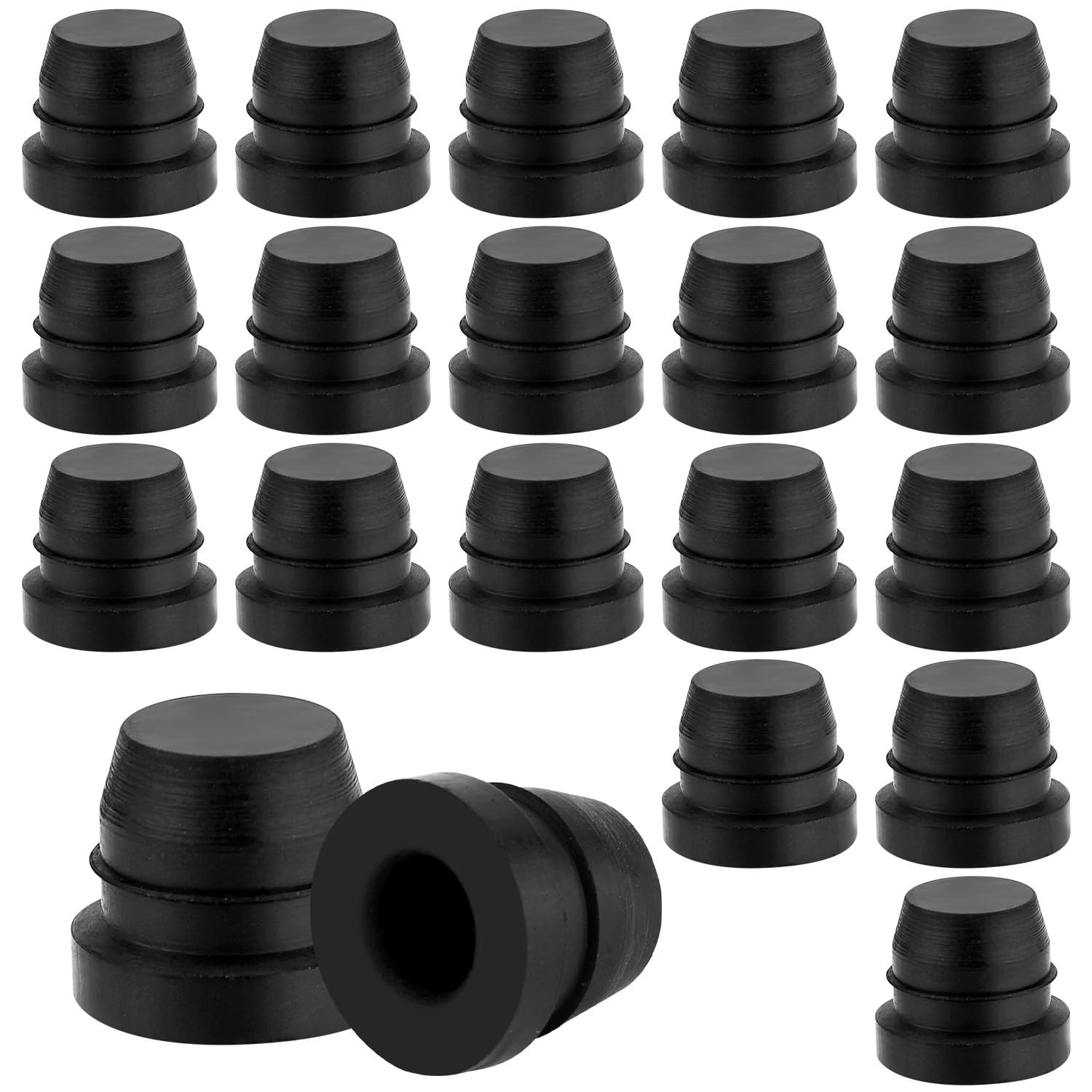 20pcs Brake Bleeder Cap, Waterproof Car Screw Valve Black