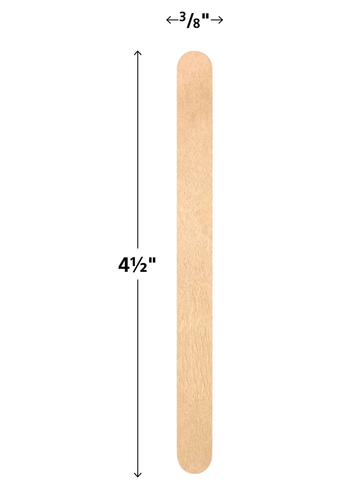 Teacher Created Resources Craft Sticks – 4 1/2 inches x 3/8 inches, Natural
