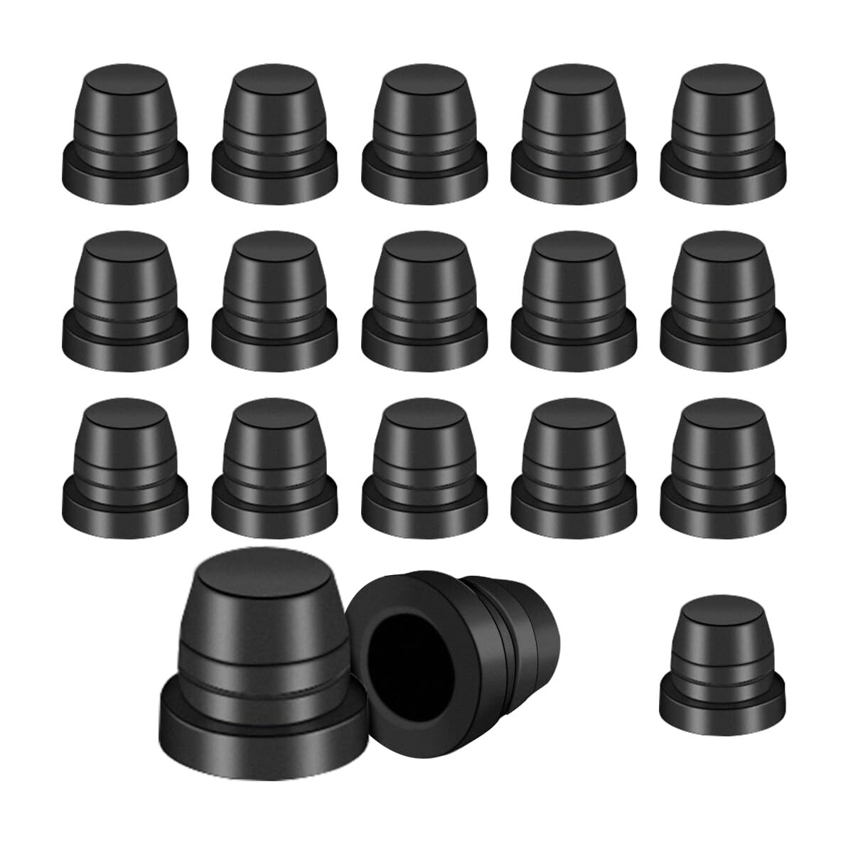 18 Pcs Car Brake Bleeder Screw Caps Motorcycle Rubber Grease Fitting Dust Covers