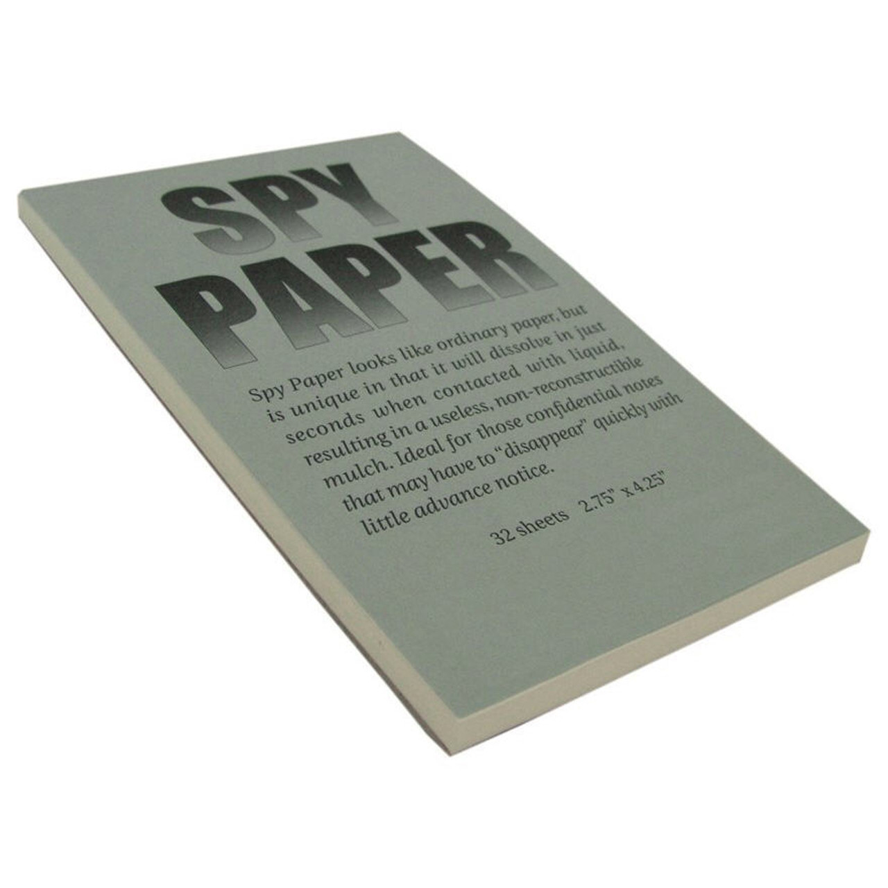 Dissolving Spy Paper – Dissolves seconds