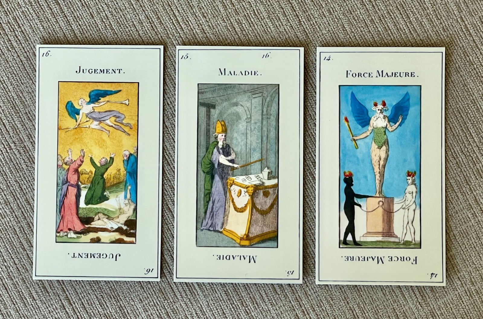 Handmade The Original Grand Etteilla Tarot Book of Thoth Jean-Baptiste Alliette