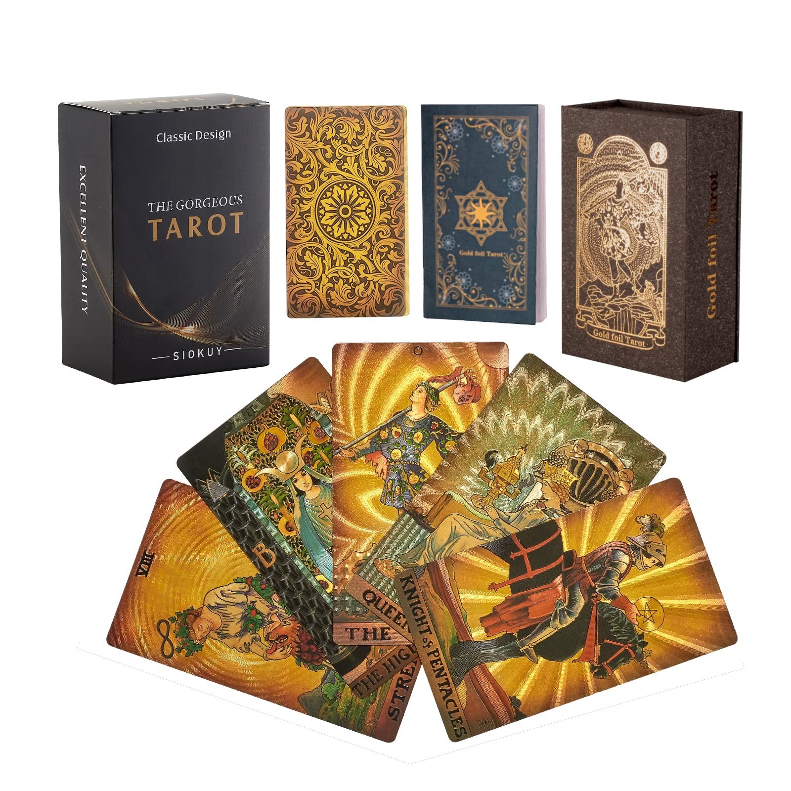 Tarot Cards Deck, Luxury Tarot Card Deck, Splendid Classic Tarot Deck, Durabl…