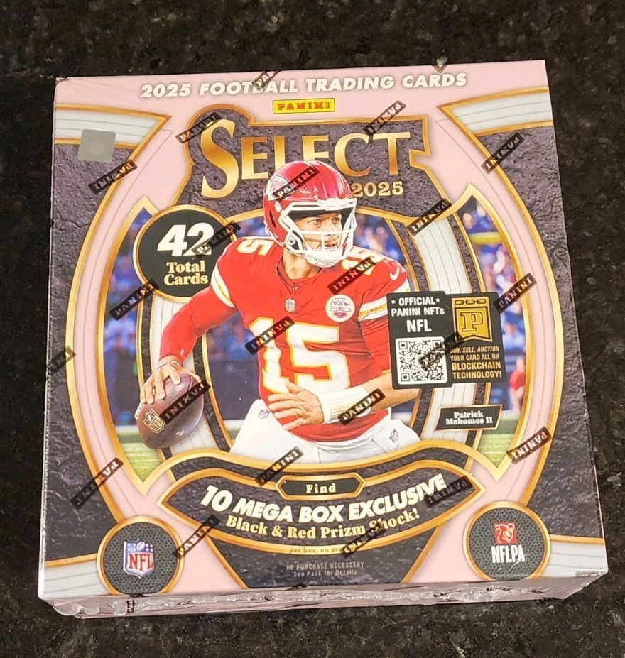 🔥🔥2025 Panini Select Football Trading Cards Mega Box Pink🔥🔥