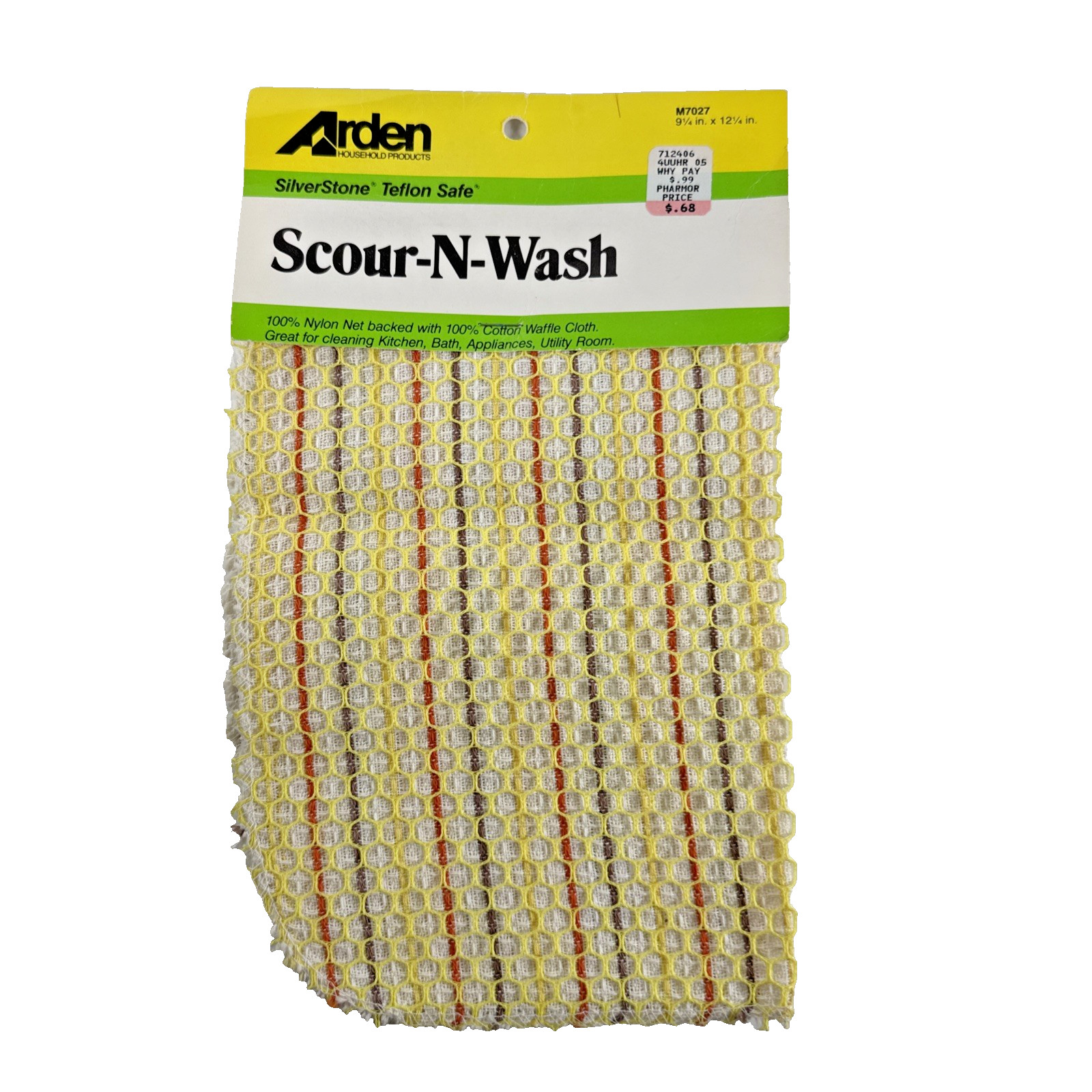 NEW OLD STOCK 1980s Scour N Wash Kitchen Cleaning WASH CLOTH