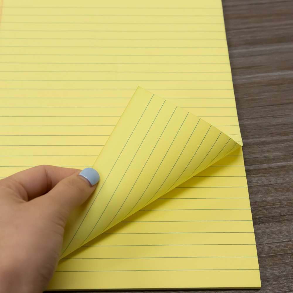 50 Ct. 8.5″ X 11.75″ Canary Perforated Writing Pads (12/Pack)