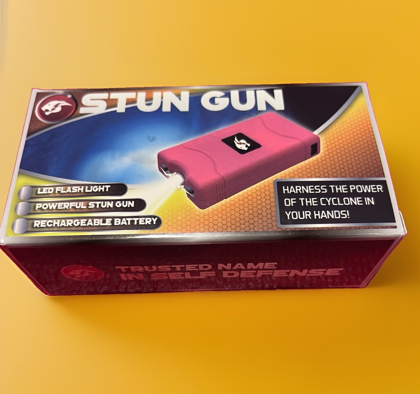 Cheetah Rechargeable Stun Gun for Self Defense with LED Flashlight
