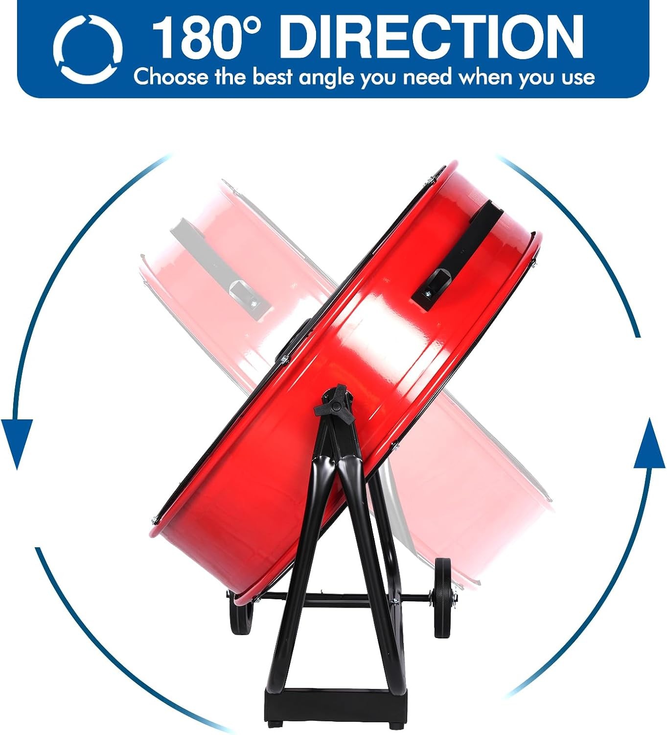 BILT HARD 24″ Heavy Duty Industrial Drum Fan, 8100 CFM High Velocity Drum Fan