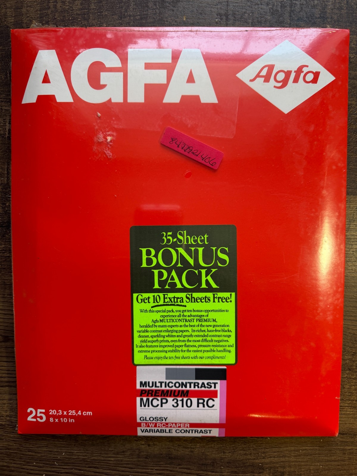 Agfa Multicontrast Premium MCP 310 RC 8×10 B&W Photo Paper 35 Sheets – Sealed