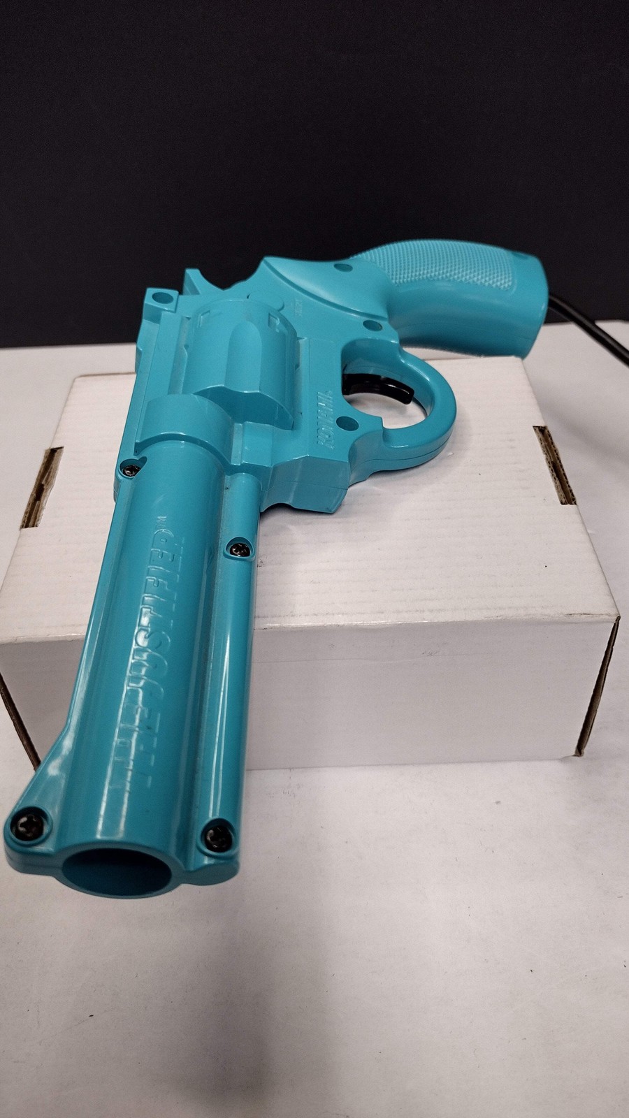 Vintage 1993 Konami “The Justifier” Blue Light Gun Pistol for Sega Genesis