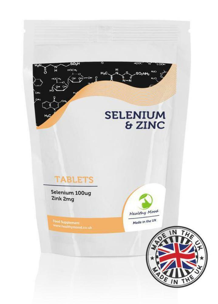 Selenium 100ug and Zinc 2mg 250 Tablets Healthy Mood