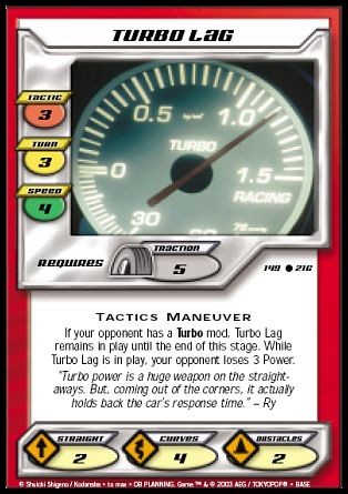 Turbo Lag Ungraded ID: Base Set