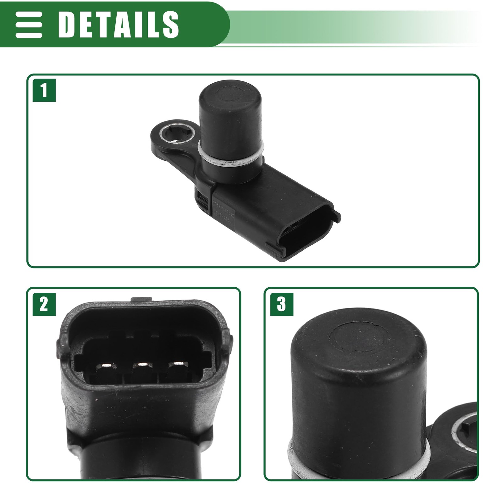 Motoforti Camshaft Position Sensor, for Buick Enclave 2010-2023, Plastic, Metal,