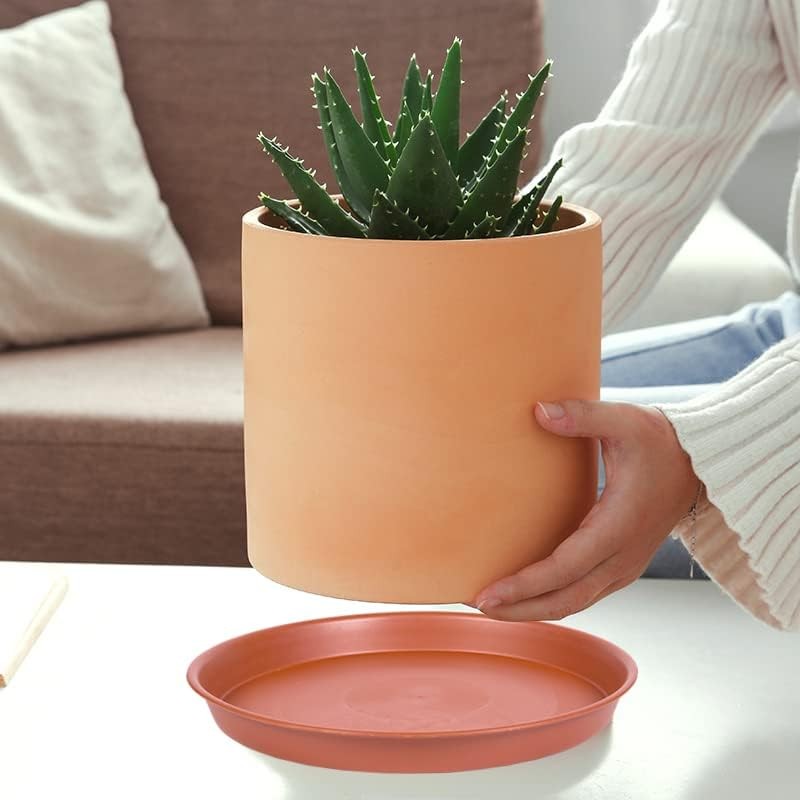 6 Pack of 6 inch Plant Saucer, 4 6 8 10 12 14 16 6, Terracotta