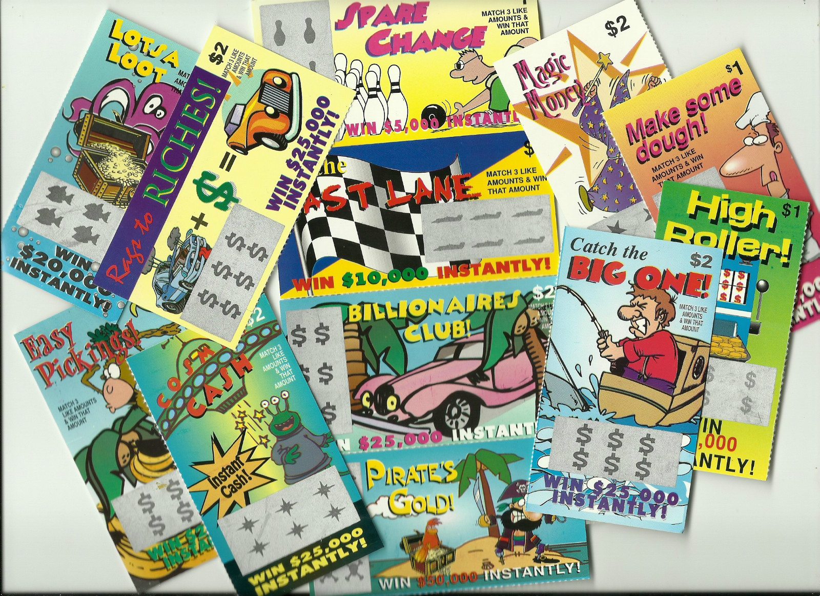24 FaKe GaG JoKe PrAnK LoTTo LoTTeRy TiCkEtS Special Price $7.79 *FREE Shipping