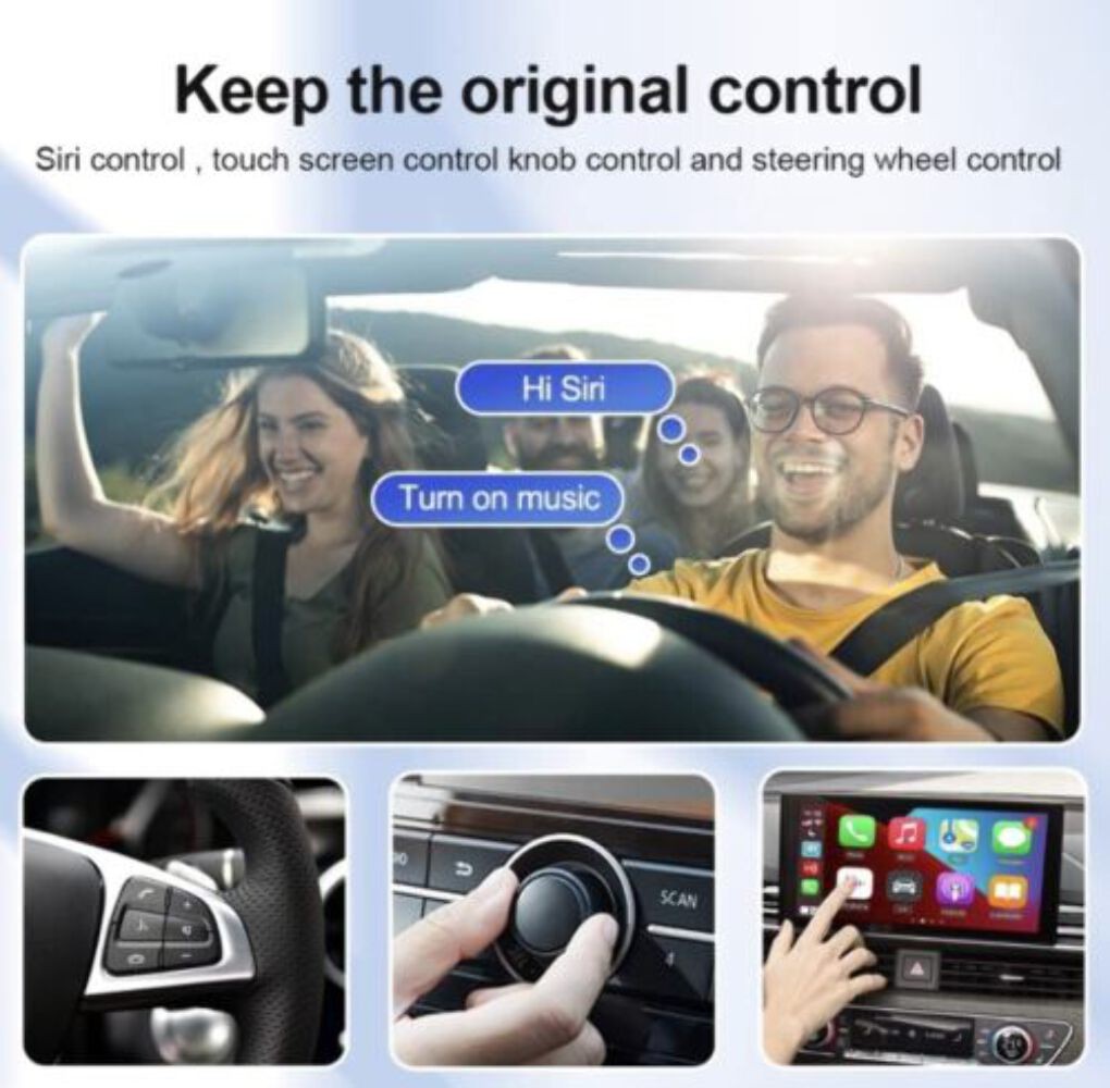 CarlinKit 4.0 Wireless CarPlay/Android Auto 2 in 1 – Adapter For Wired CarPlay