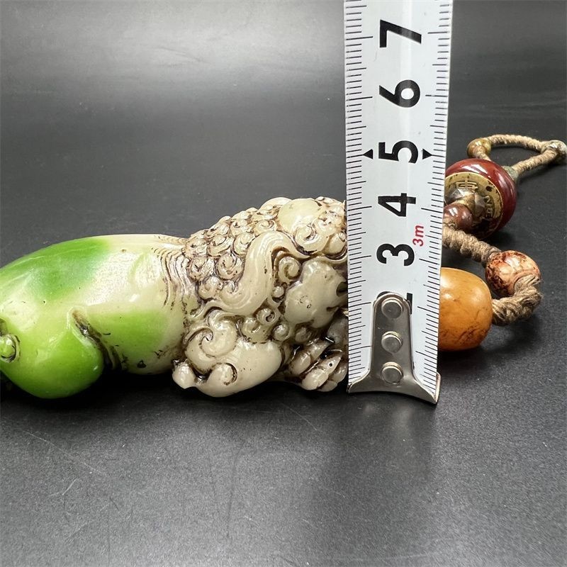 Green Fu Shou Handheld Ornament Chinese Style Decor